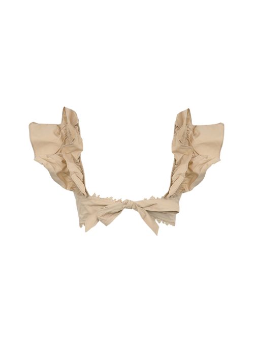 Top in cotone e pizzo Nocciola NO SECRETS | 251NS036NOCCIOLA